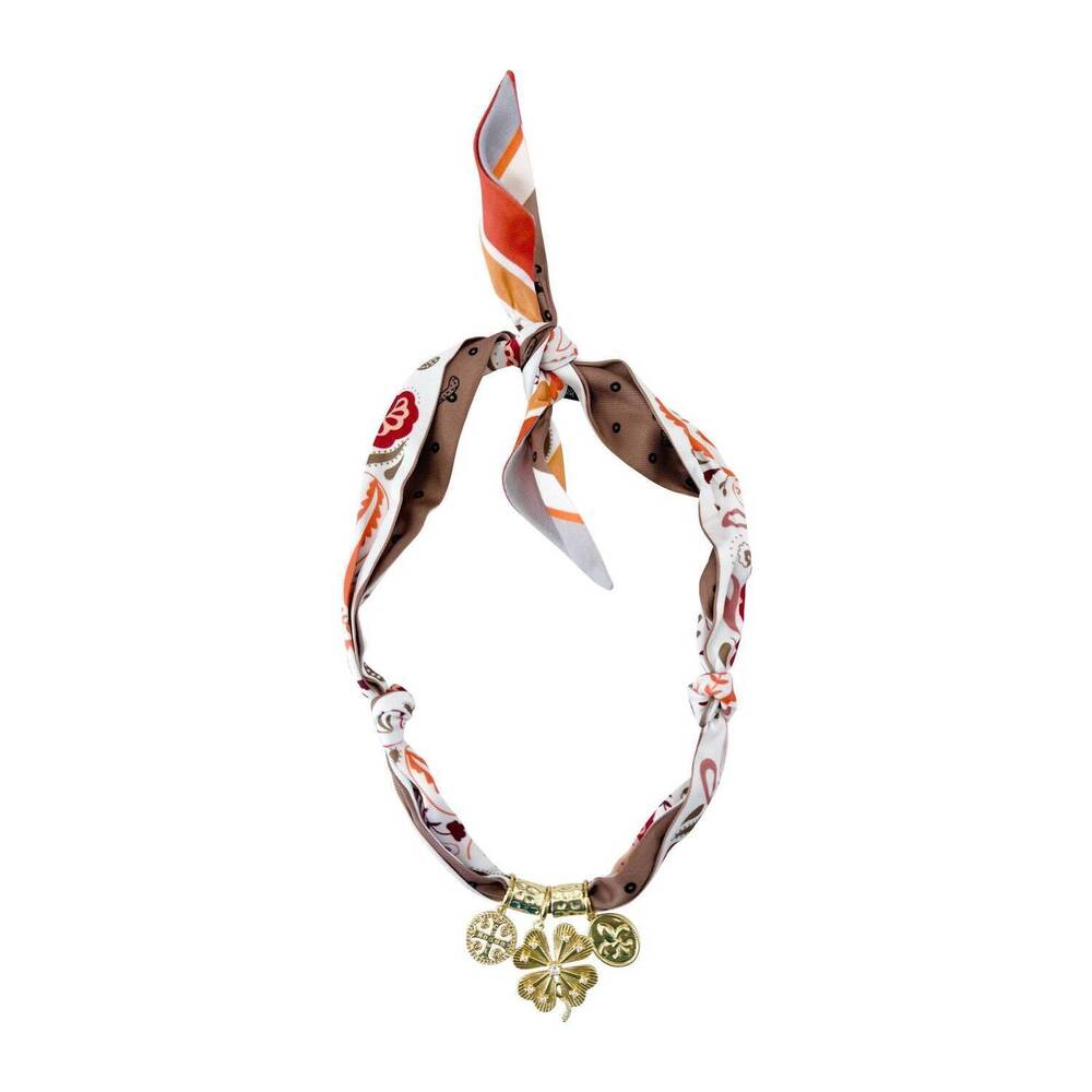 NEW GEMELLI women's charm scarf necklace in autumn multi - Picture 1 of 2